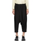 132 5. ISSEY MIYAKE Black Jersey Skort Trousers