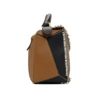 Loewe Tan Small Tweed Puzzle Bag