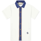 Gucci Men's Button Through Polo Shirt in Natural