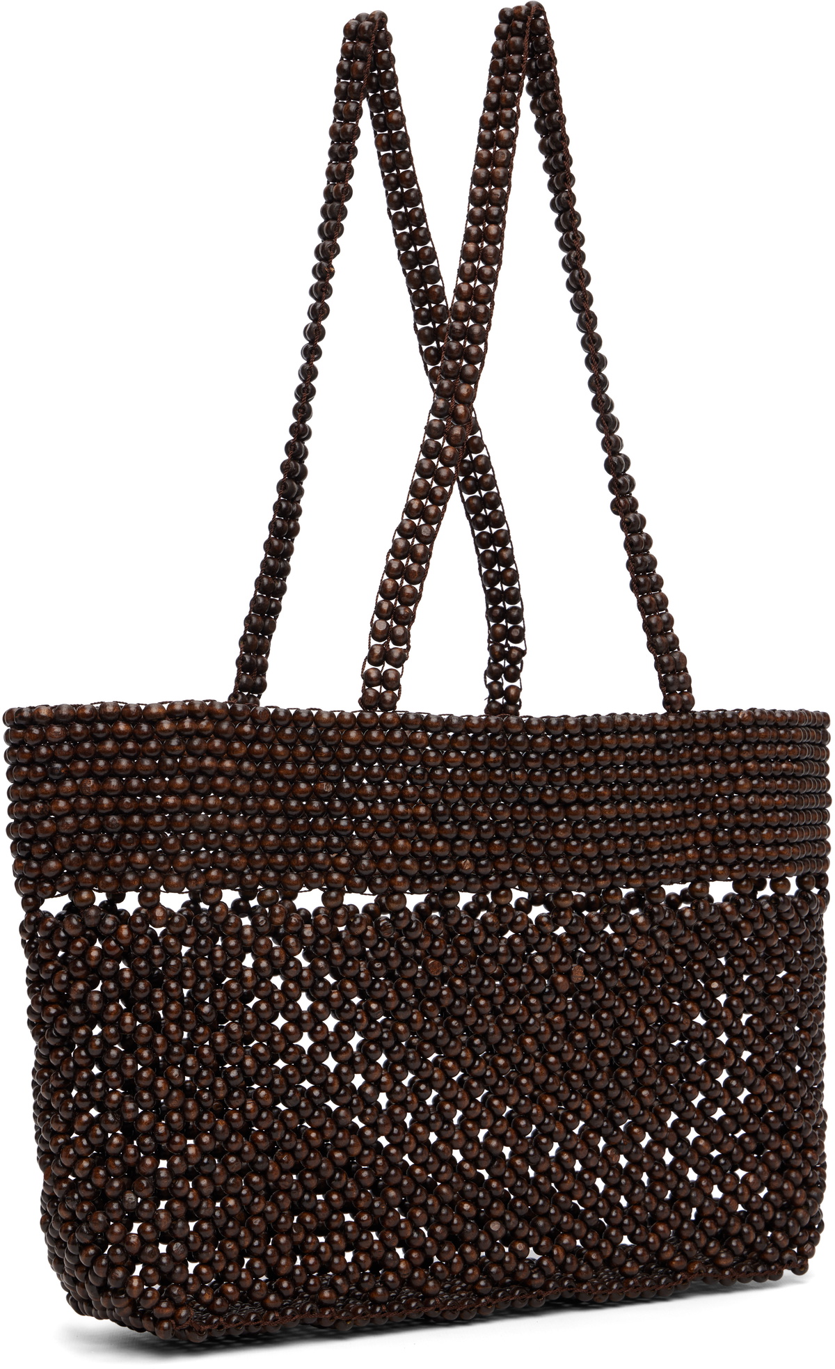 Cordera Brown Wooden Beads Tote