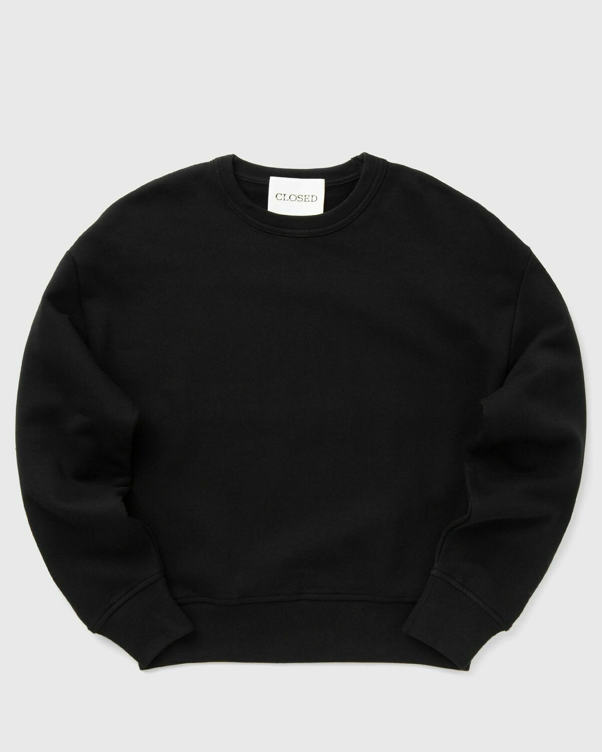 Closed Embroidered Crewneck Black Sweatshirts