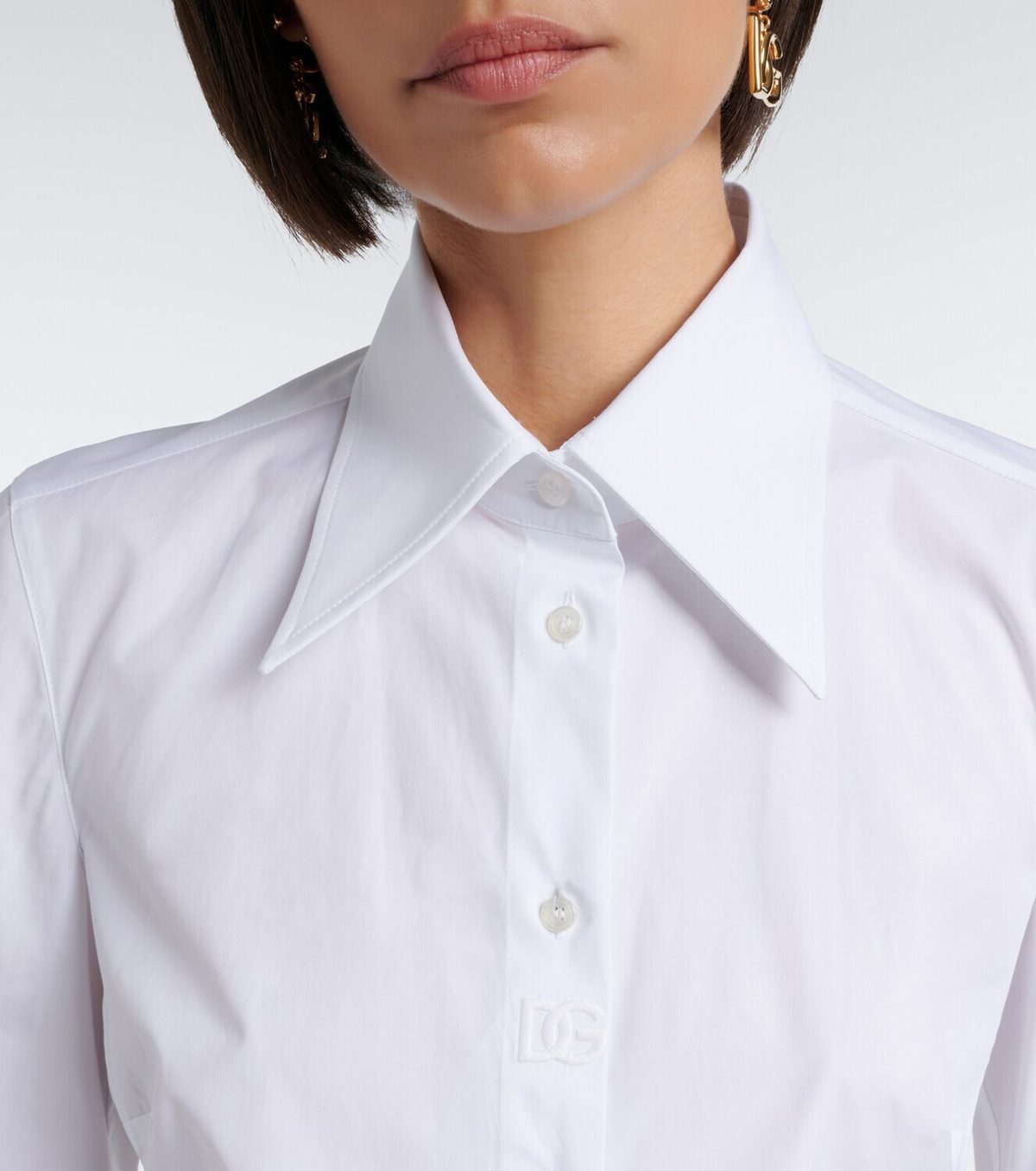Dolce&Gabbana Cotton-blend poplin shirt