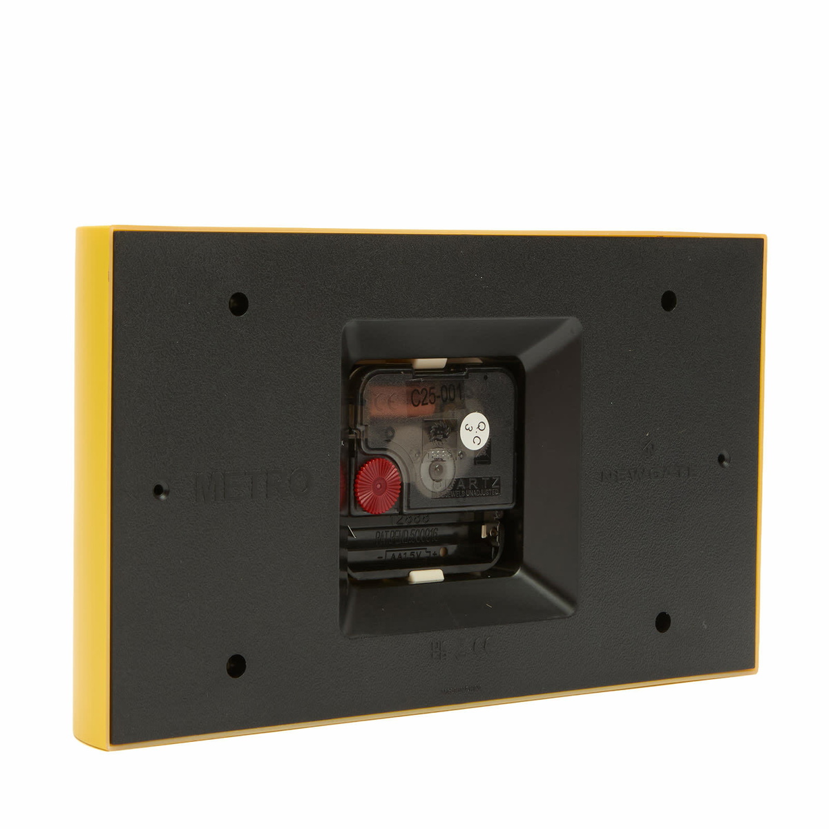 Newgate Clocks Mini Metro Mantle Clock in Yellow 
