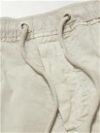 James Perse - Straight-Leg Cotton-Blend Twill Shorts - Gray