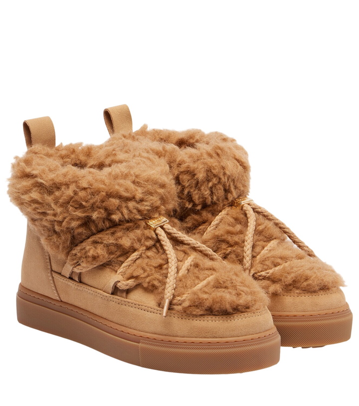 Photo: Inuikii Teddy Low suede and teddy snow boots