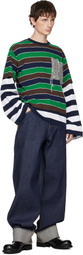 Charles Jeffrey LOVERBOY Multicolor Patch Long Sleeve 2-In-1 T-shirt