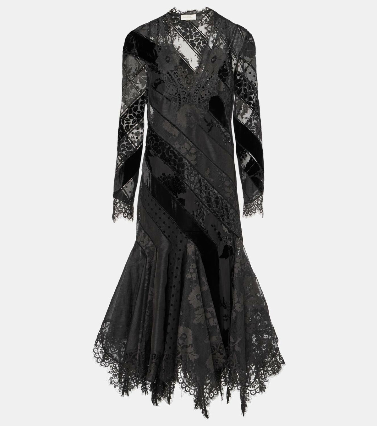 Zimmermann Eden linen and silk lace gown Zimmermann