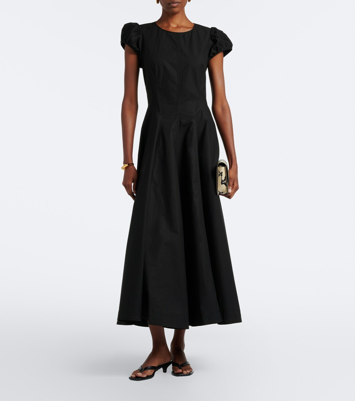 Dôen Rivelle cotton poplin midi dress