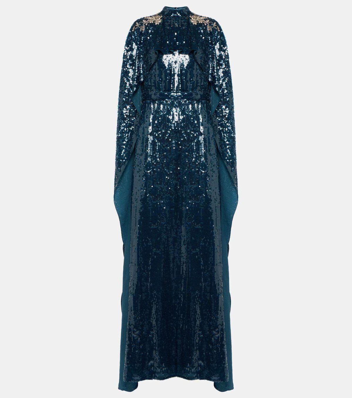 Erdem Caped sequined gown