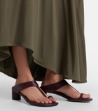Bottega Veneta Livia Intrecciato leather thong sandals