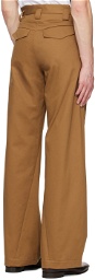 Commission Tan Twisted Seam Trousers