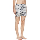 Vivienne Westwood White Classic Boxer Swim Shorts