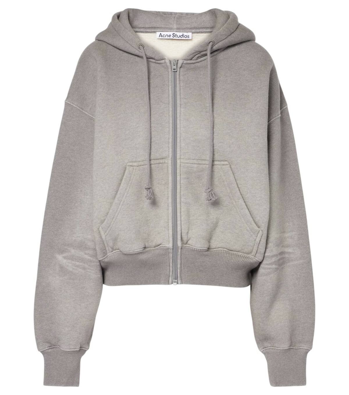 Acne Studios Cropped cotton hoodie Acne Studios