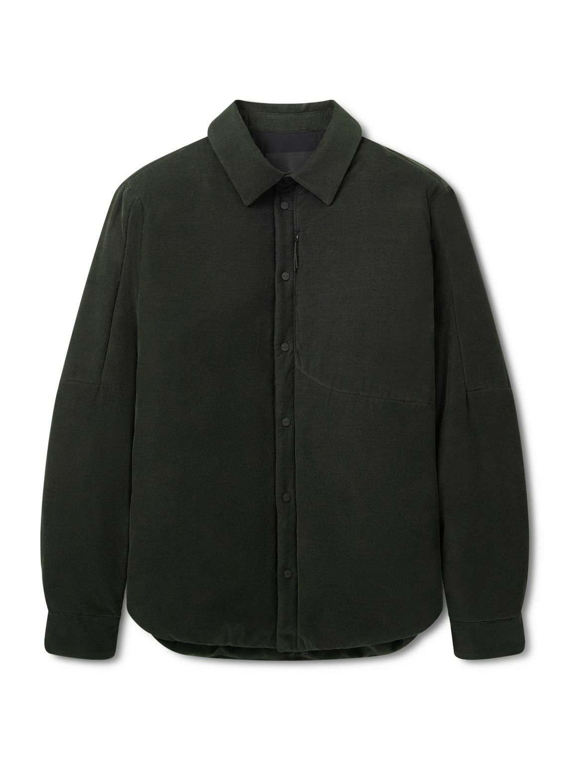 SEASE - Gate 2.0 Padded Cotton-Corduroy Overshirt - Green