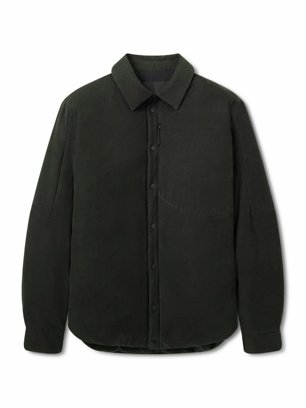 Photo: SEASE - Gate 2.0 Padded Cotton-Corduroy Overshirt - Green