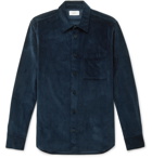 Mr P. - Cotton-Blend Corduroy Shirt - Blue