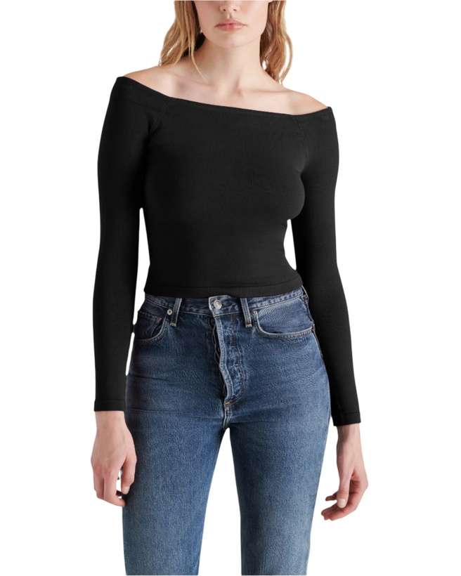 Photo: Steve Madden Ressi Sweater in Black