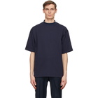 Winnie New York Navy Mock Neck T-Shirt