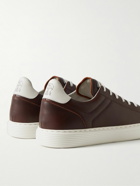 Brunello Cucinelli - Leather Sneakers - Brown