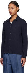 LE17SEPTEMBRE Navy Textured Button Down Shirt