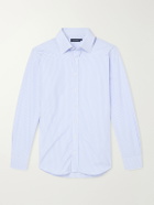 Thom Sweeney - Lecce Striped Cotton-Poplin Shirt - Blue