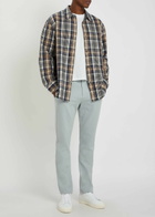 Paige Stafford Tapered-leg Jersey Trousers Light Blue
