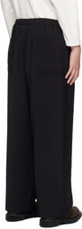 YLÈVE Black Broad Trousers