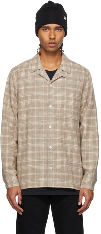 Photo: Wood Wood Beige Wool Dylan Shirt