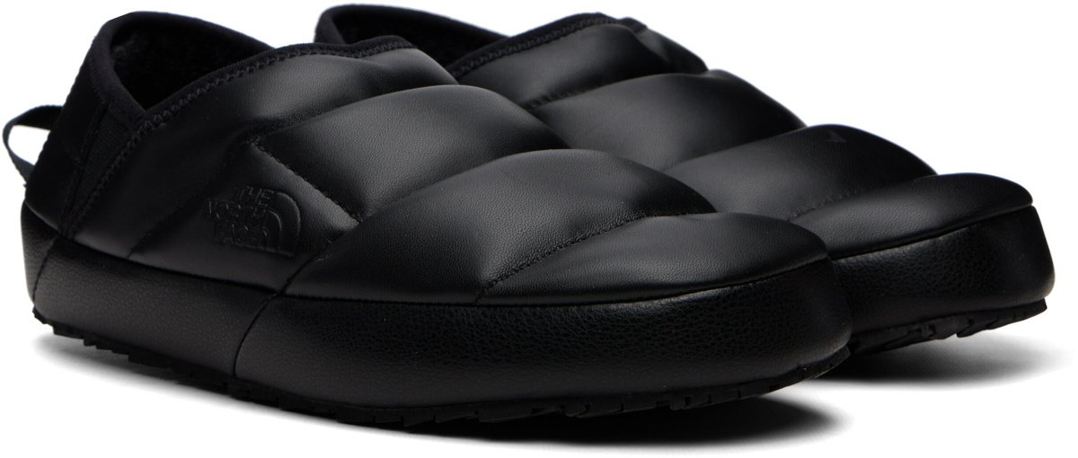 The North Face Black THERMOBALL Traction Mule Leather Loafers