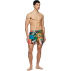 Paul Smith Multicolor 'River Collage' Print Swim Shorts