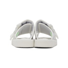 Suicoke White Kaw-CAB Sandals