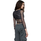 Collina Strada Black Wrapped Cardio Crew T-shirt