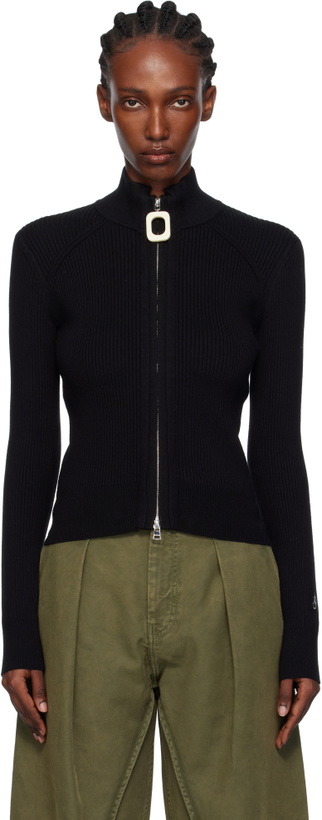 Photo: JW Anderson Black Fitted Zip Up Sweater