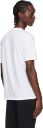 Hugo White Regular-Fit Logo-Print T-shirt
