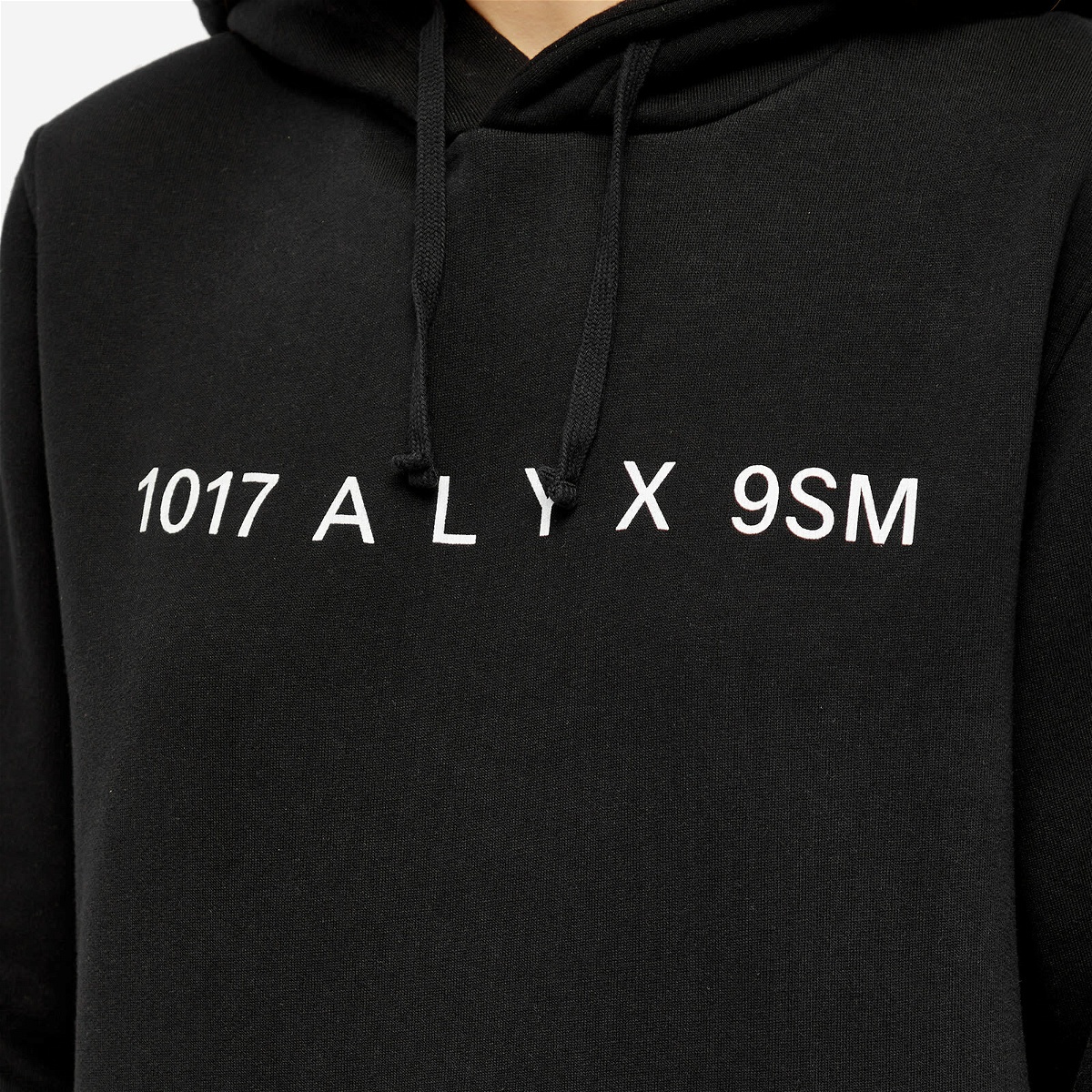 1017 ALYX 9SM Men's Collection Logo Popover Hoodie in Black 1017 ALYX 9SM