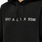 1017 ALYX 9SM Men's Collection Logo Popover Hoodie in Black