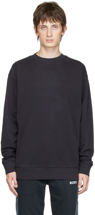 Photo: BOSS Black Paneled Sweatshirt