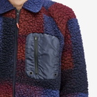 Percival Men's Anderson Tetris Fleece Jacket in Navy