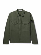 Stone Island - Logo-Appliquéd Supima Cotton Overshirt - Green