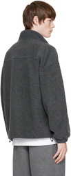 Alexander Wang Gray Reversible Funnel Track Jacket