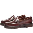 Bass Weejuns Men's Larson 90s Loafer in Wine Leather