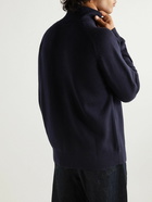 Studio Nicholson - Tempest Cotton and Merino Wool-Blend Rollneck Sweater - Blue