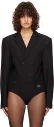 Coperni Black Tailored Bodysuit
