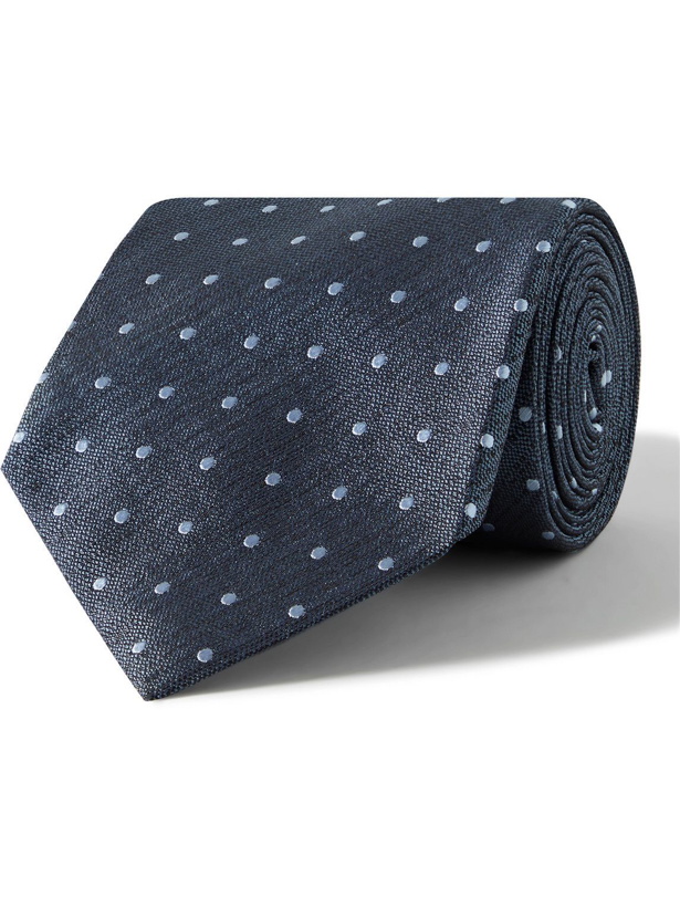 Photo: TOM FORD - 8cm Polka-Dot Silk-Jacquard Tie