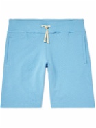 Beams Plus - Straight-Leg Cotton-Jersey Drawstring Shorts - Blue
