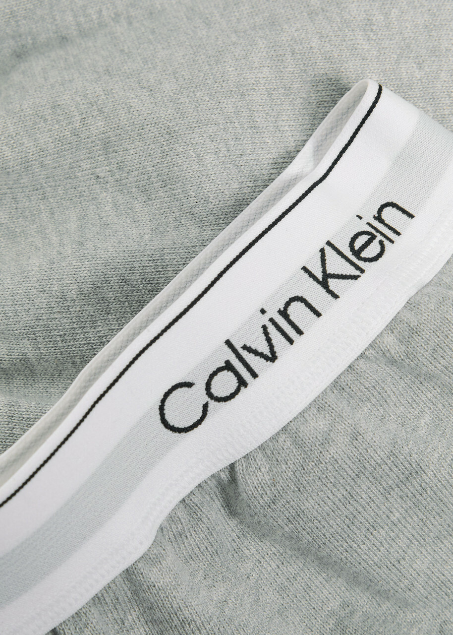 Calvin Klein Icon Logo Cotton Pyjama Shorts Grey
