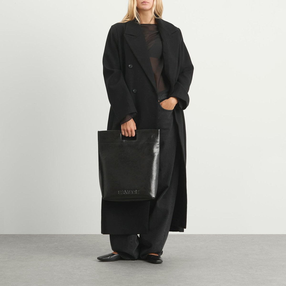 Samsøe Samsøe Women's Sajill Wool Coat in Black