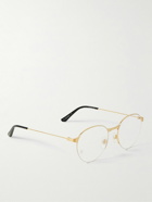 Cartier Eyewear - Round-Frame Gold-Tone Titanium Optical Glasses