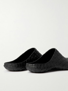 Bottega Veneta - Embossed Rubber Sandals - Black
