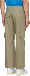 Dime Green Cotton Cargo Pants